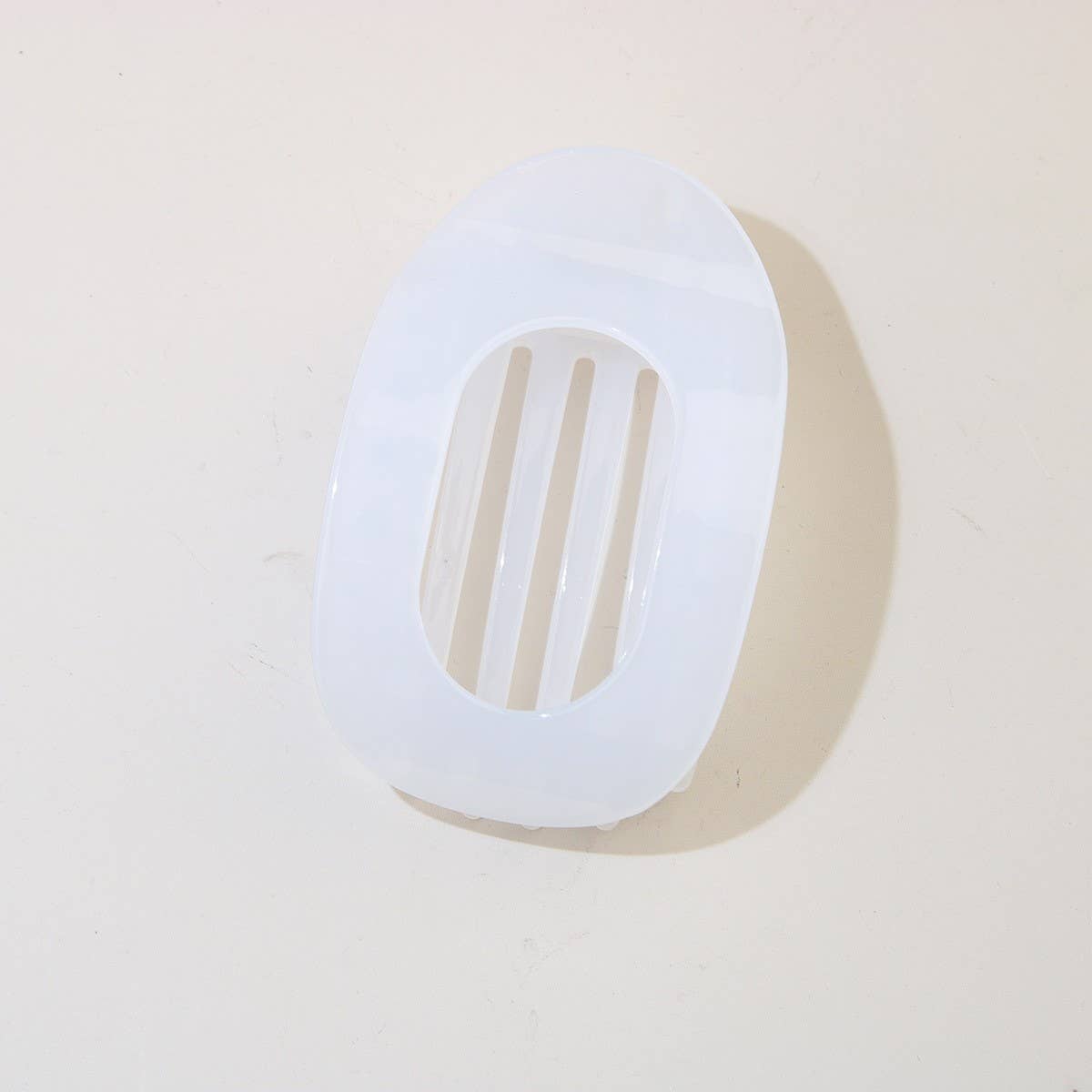 Oval Flat Hair Clip for Women, Strong Grip