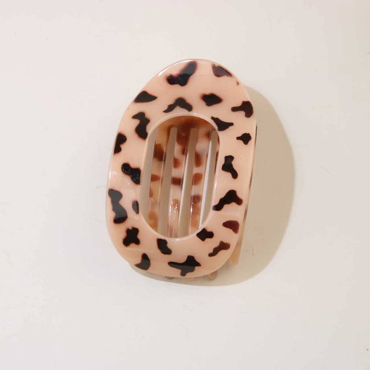Oval Flat Hair Clip for Women, Strong Grip