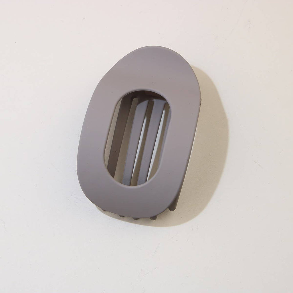 Oval Flat Hair Clip for Women, Strong Grip