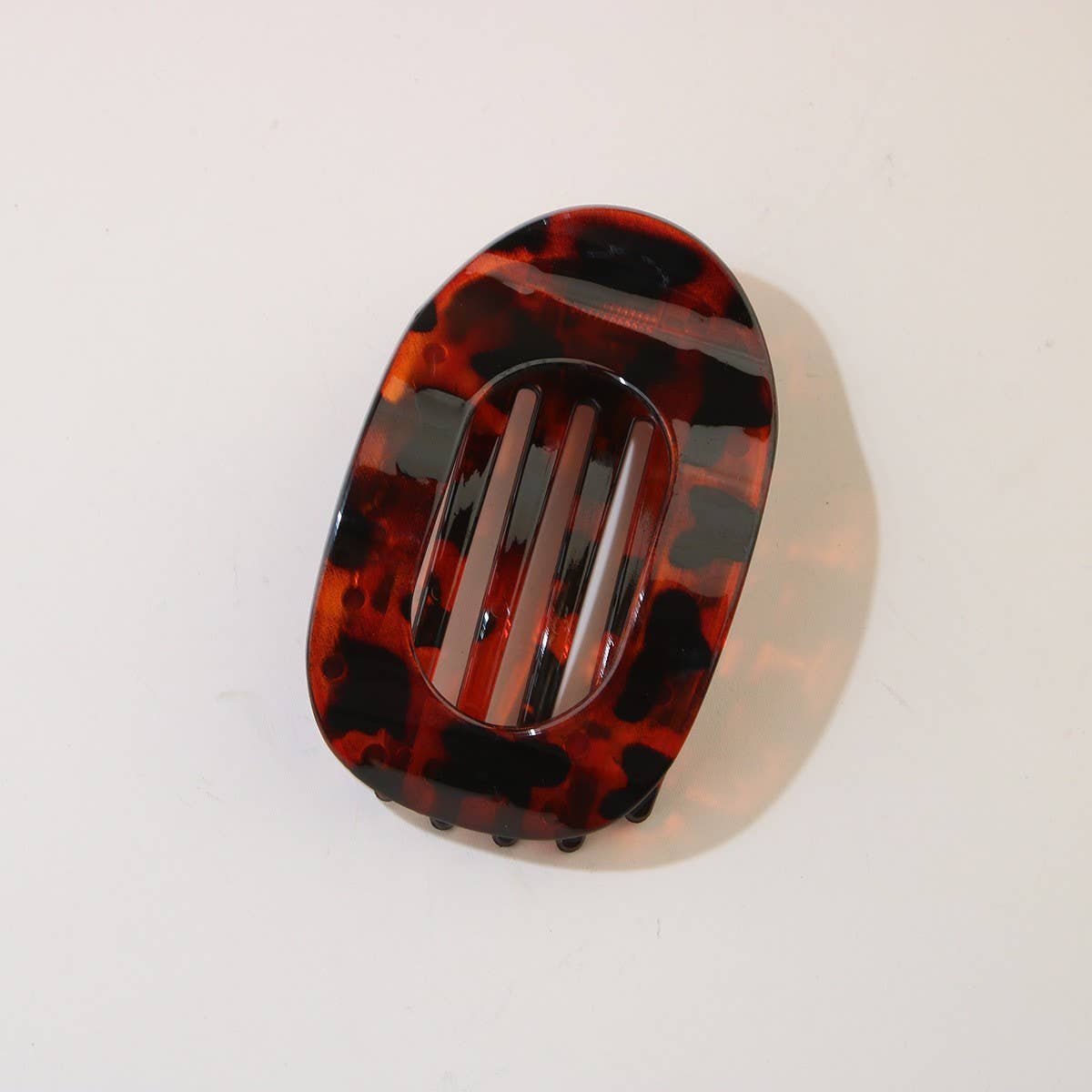Oval Flat Hair Clip for Women, Strong Grip