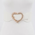 Heart Buckle Elastic Belt