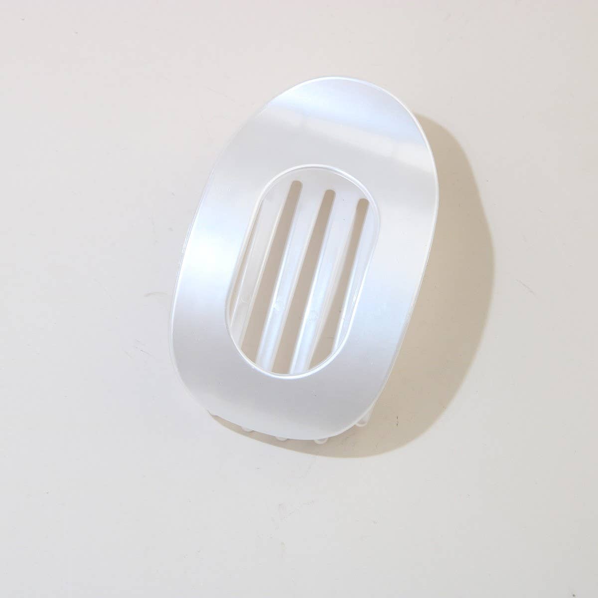 Oval Flat Hair Clip for Women, Strong Grip