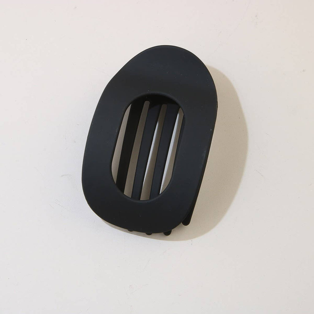 Oval Flat Hair Clip for Women, Strong Grip