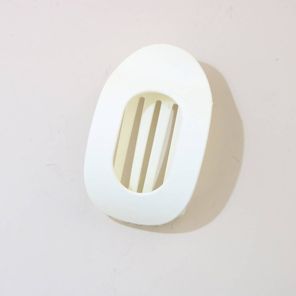 Oval Flat Hair Clip for Women, Strong Grip