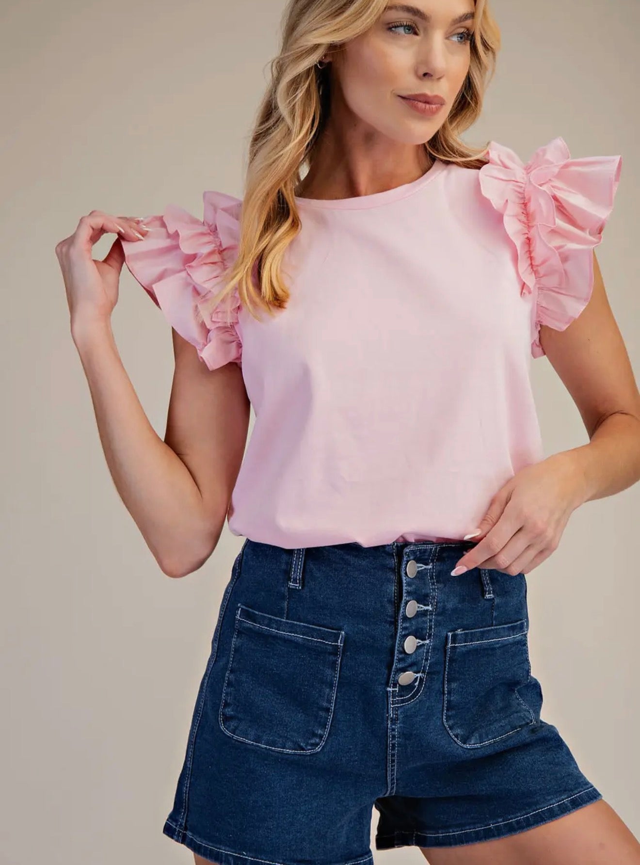 Blusa de punto de algodón