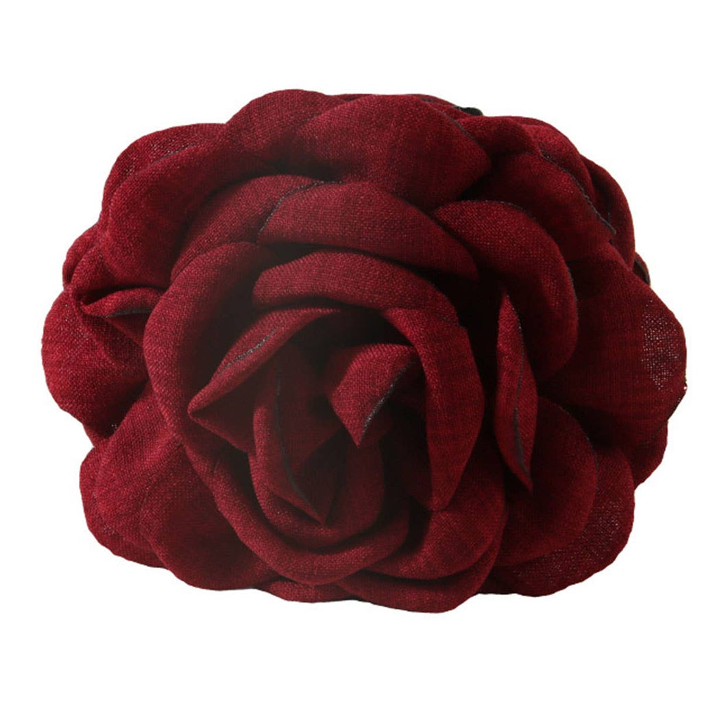 Large Rose Hair Claw - Elegant