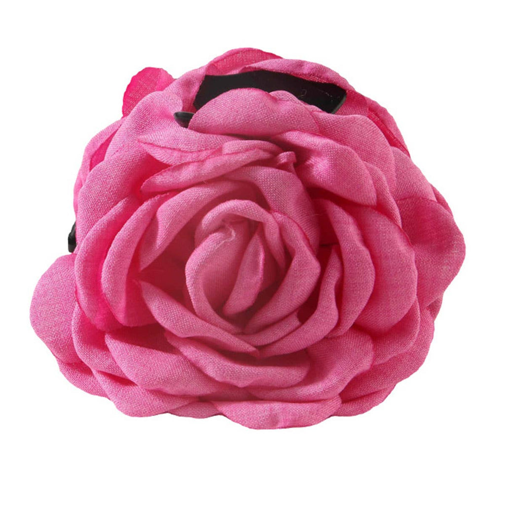 Large Rose Hair Claw - Elegant