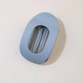 Oval Flat Hair Clip for Women, Strong Grip