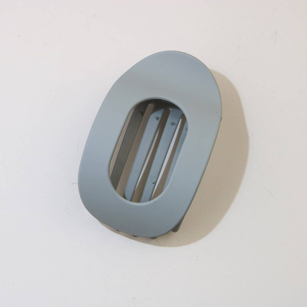 Oval Flat Hair Clip for Women, Strong Grip