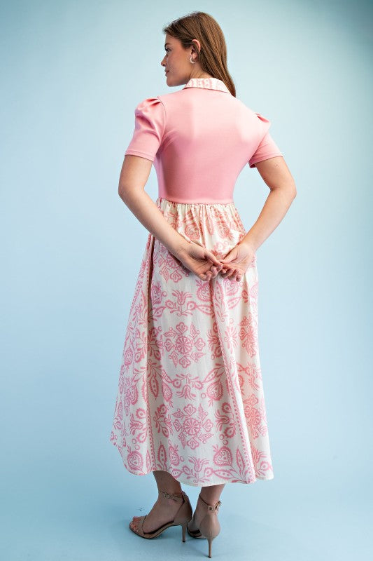 Blank and Pink Floral