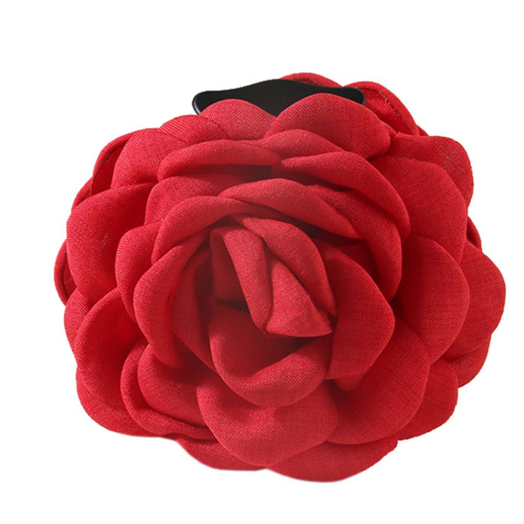 Large Rose Hair Claw - Elegant