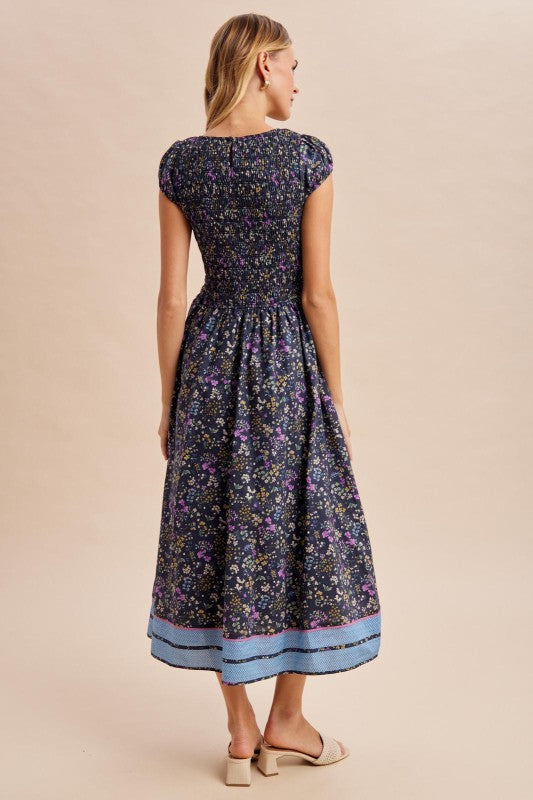 Floral Blue and Green