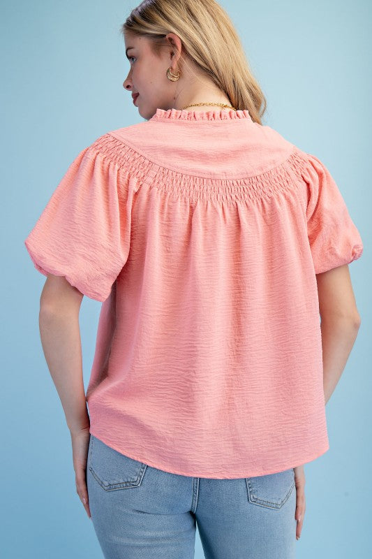 Blusa color coral