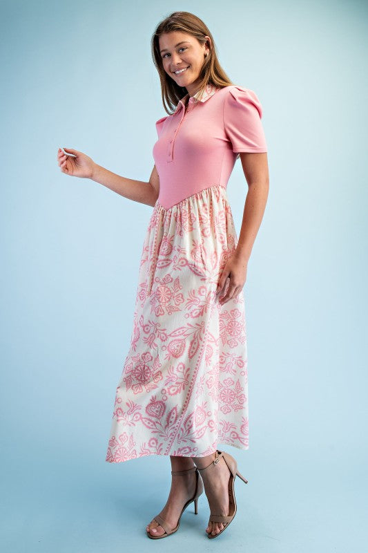 Blank and Pink Floral