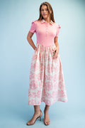 Blank and Pink Floral