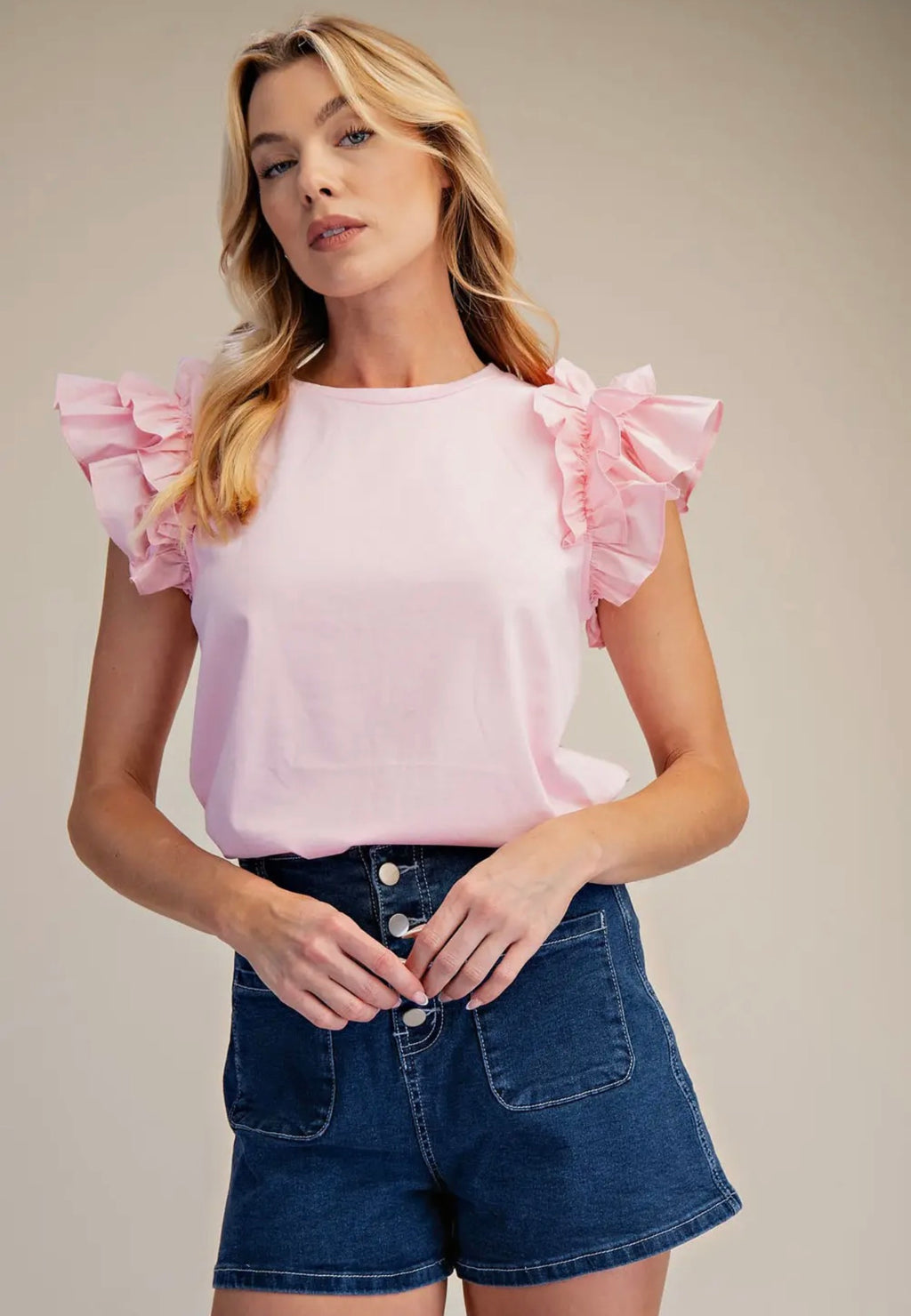 Blusa de punto de algodón