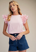 Blusa de punto de algodón