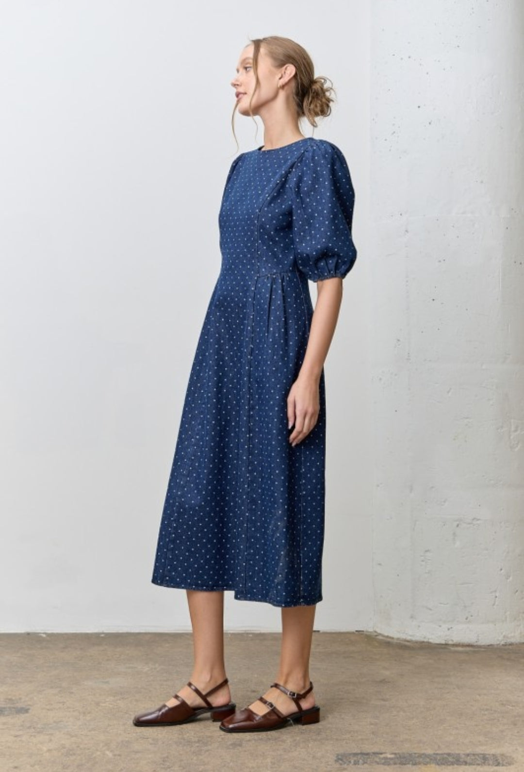 Polkadot Dress (Blue)