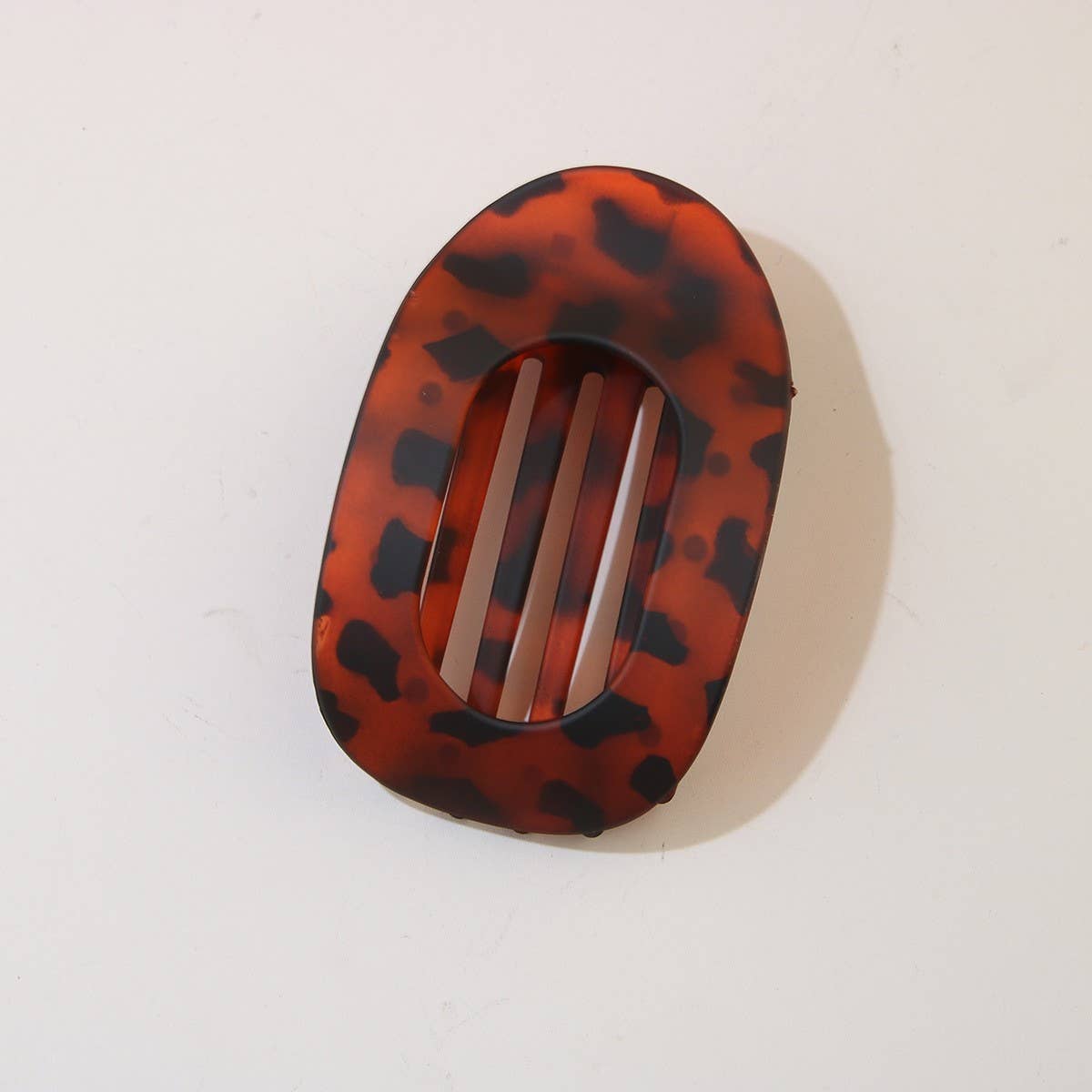Oval Flat Hair Clip for Women, Strong Grip