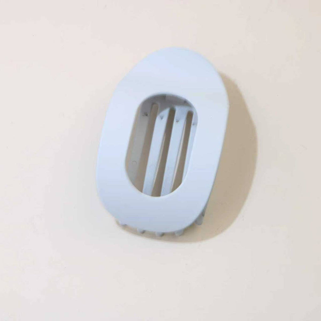 Oval Flat Hair Clip for Women, Strong Grip