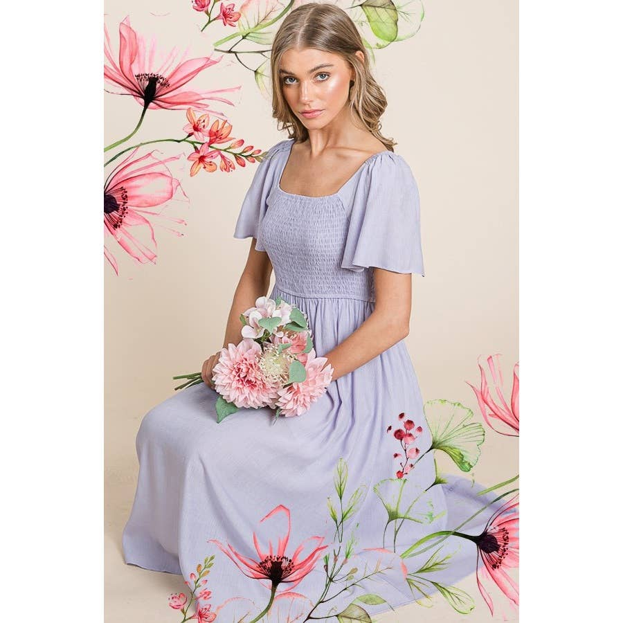 Coral, Lavander, Chambray, Navy