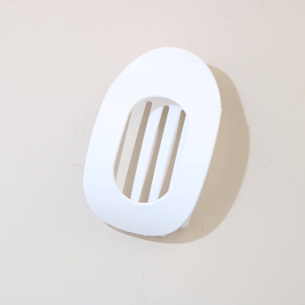 Oval Flat Hair Clip for Women, Strong Grip